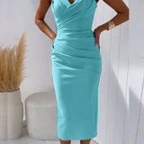 NUR™ | Vestido Midi de Espalda Descubierta