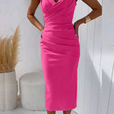 NUR™ | Vestido Midi de Espalda Descubierta