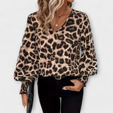 Joana - Blusa Elegante de Leopardo