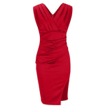 Maud™ | Vestido Chic con Escote en V y Abertura