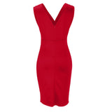 Maud™ | Vestido Chic con Escote en V y Abertura