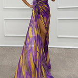 Mia™ | Vestido Drapé Colorido