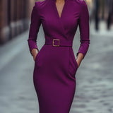 Iara - Elegante Vestido Negro Ajustado