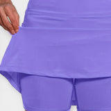 Shorts de Cintura Alta con Falda
