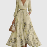 Rowella | Elegante Vestido Maxi con Pliegues
