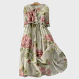Vestido Floral de Estilo Romántico