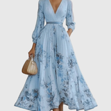 Rowella | Elegante Vestido Maxi con Pliegues