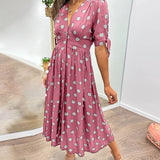 Mónica - Vestido Chic con Estampado de Lunares