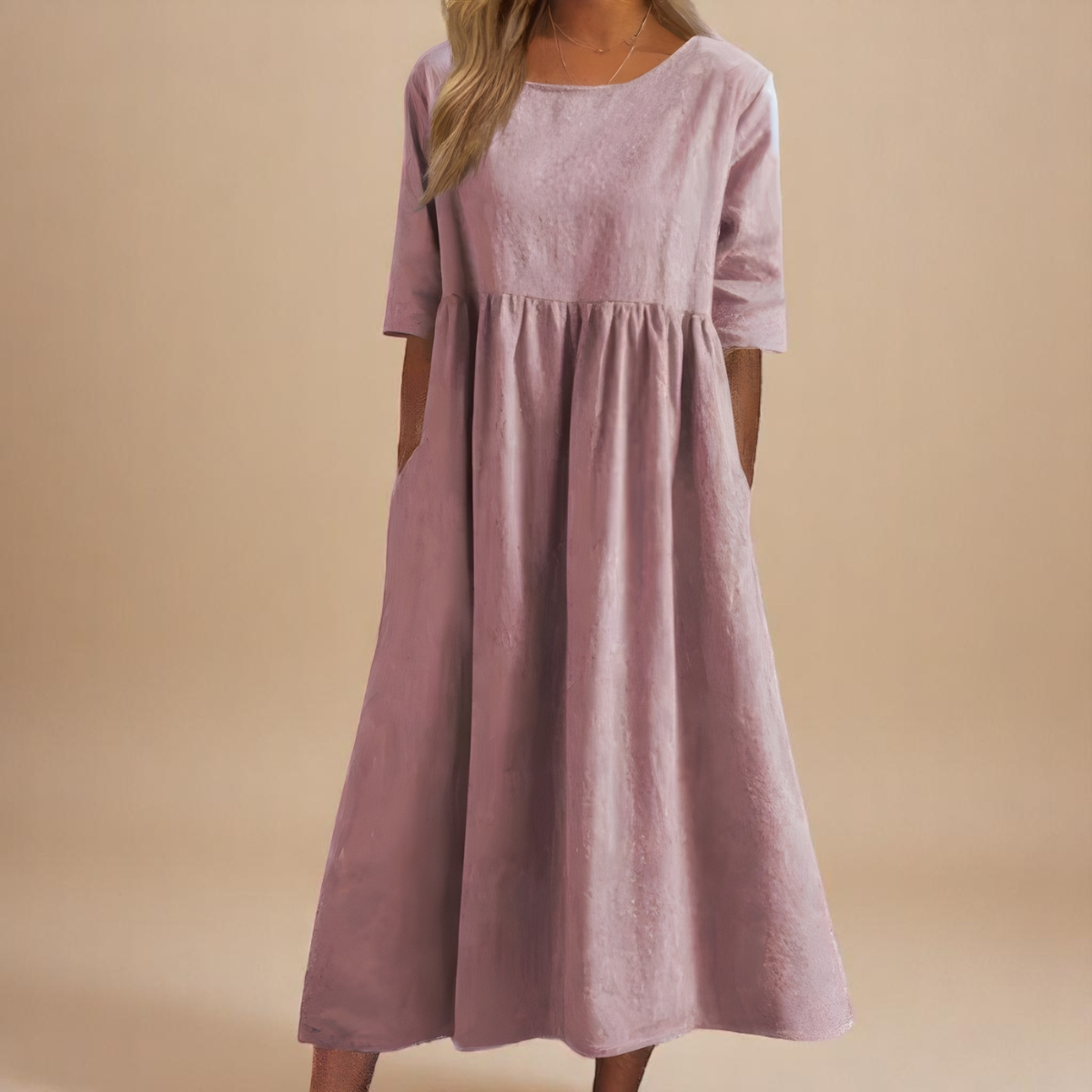 Minea - Vestido de Algodón Fresco y Transpirable