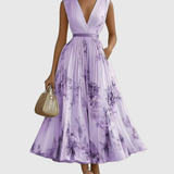 Rowella | Elegante Vestido Maxi con Pliegues