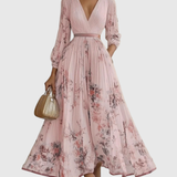 Rowella | Elegante Vestido Maxi con Pliegues