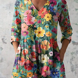 Nora | Blusa Larga con Escote en Forma de V