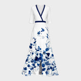 Pilar | Vestido Largo Elegante con Escote Profundo