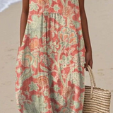 Elis - Vestido Vintage con Estampado Floral