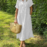 Ishka™ | Rayado Camisero Dress