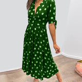 Mónica - Vestido Chic con Estampado de Lunares