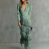 La Scintilla | Vestido Elegante Élise con Flecos