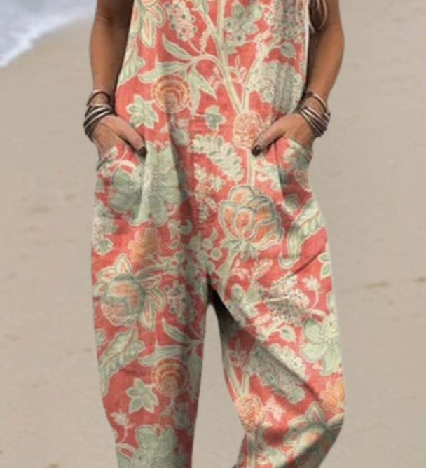Elis - Vestido Vintage con Estampado Floral
