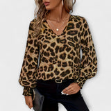 Joana - Blusa Elegante de Leopardo