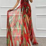 Mia™ | Vestido Drapé Colorido