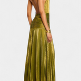 La Scintilla | Vestido Maxi con Brillo Dorado
