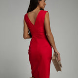 La Scintilla | Vestido Elegante de Viscosa con Detalle de Abertura