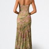 Isamara - Vestido Largo con Cuerpo Ajustado