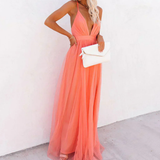 La Scintilla | Maxi Dress in Coral Light