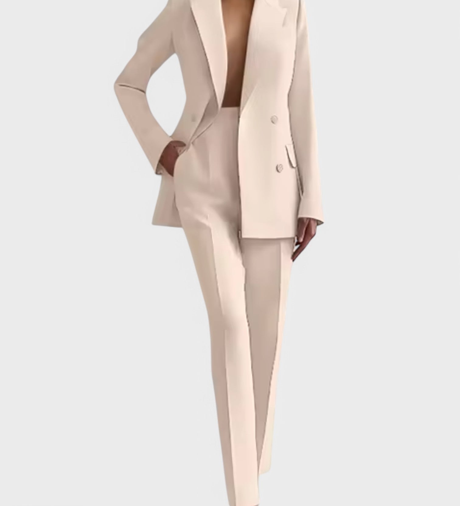 Olívia - Conjunto de Blazer y Pantalones Elegantes