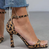 Júlia - Tacones Altos con Diseño de Leopardo
