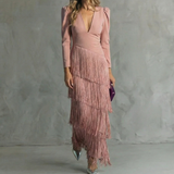 La Scintilla | Vestido Elegante Élise con Flecos