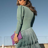 Salvia | Vestido con Borlas