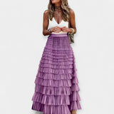 Falda Bohemia con Acabado Satinado