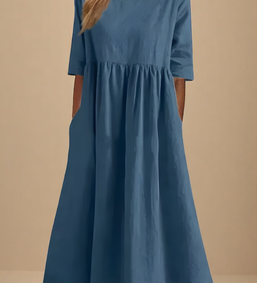 Minea - Vestido de Algodón Fresco y Transpirable