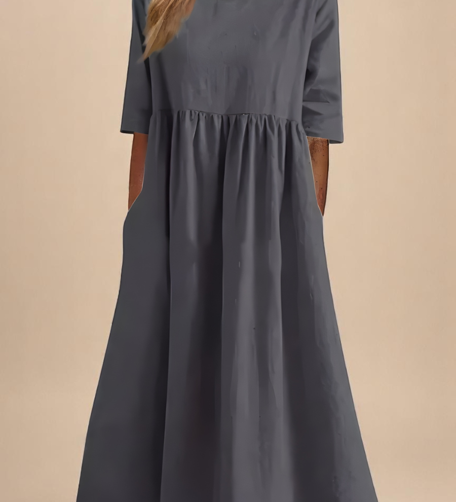 Minea - Vestido de Algodón Fresco y Transpirable
