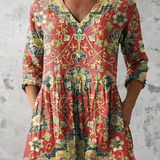 Lea | Blusa Larga con Escote en Forma de V