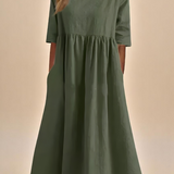 Minea - Vestido de Algodón Fresco y Transpirable