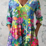Maelle | Blusa Larga con Escote en V Elegante