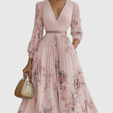 Rowella | Elegante Vestido Maxi con Pliegues