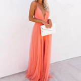 La Scintilla | Maxi Dress in Coral Light