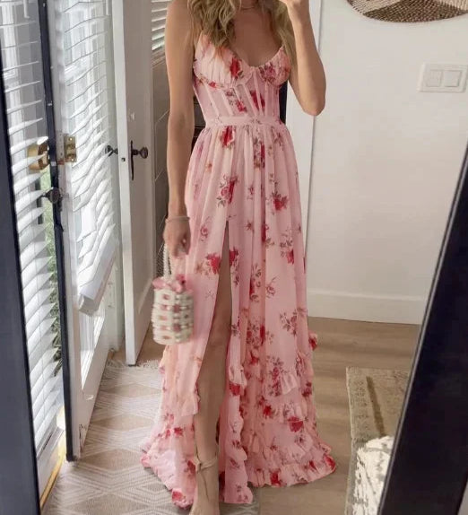 Sónia - Vestido Midi con Estampado Floral