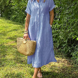 Ishka™ | Rayado Camisero Dress