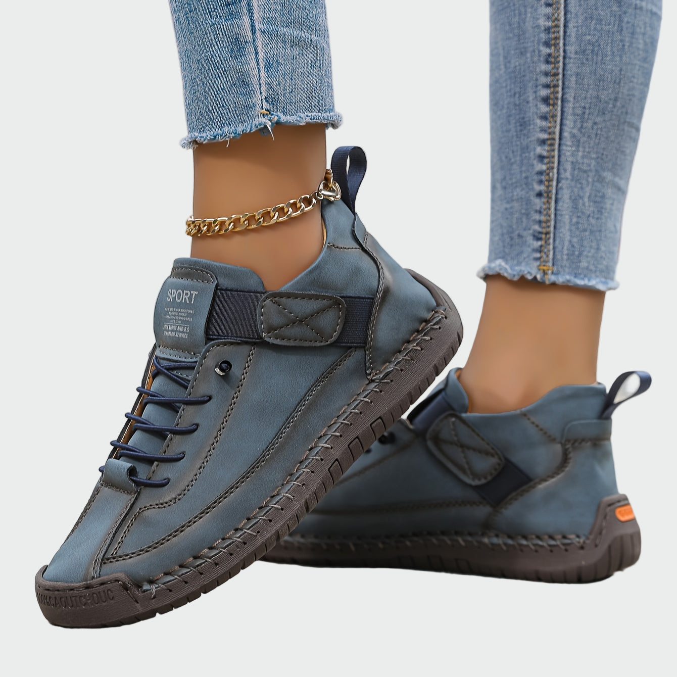 Botas ortopédicas de piel