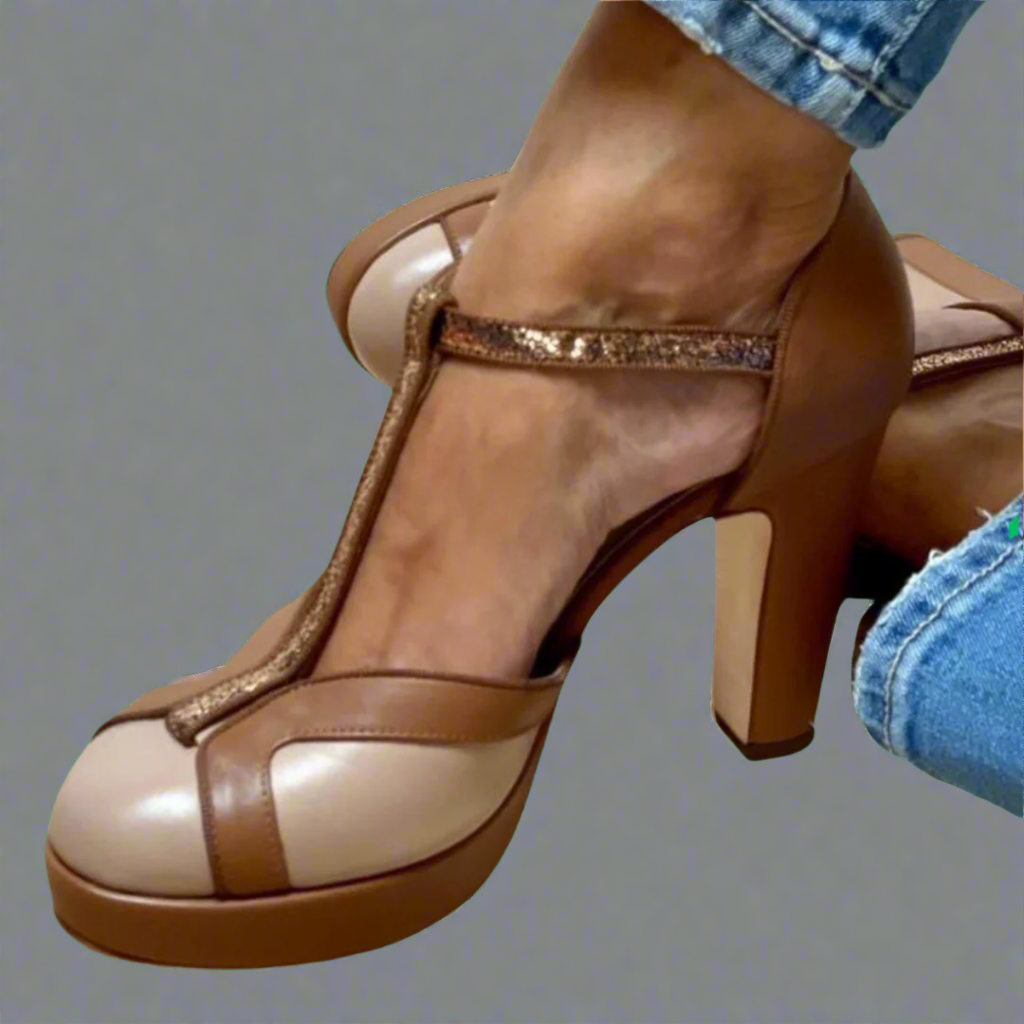 Criselmara - Elegantes y cómodas sandalias de tacón alto