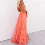 La Scintilla | Maxi Dress in Coral Light