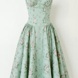 Odete - Vestido midi con corsé definido