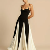 Oshrit™ | Bata Maxi Elegante con Volantes en Contraste