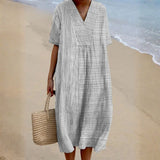 Ophelia - Vestido Rayado Casual