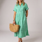 La Scintilla | Vestido Elegante de Rayas Suaves