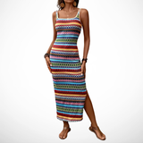 La Scintilla | Vestido Largo Bohemio en Colores Maya